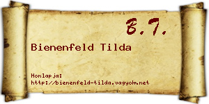 Bienenfeld Tilda névjegykártya